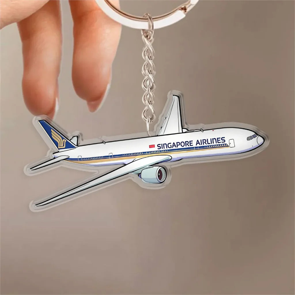 Singapore Airlines Boeing 777 Design Acrylic Keychain