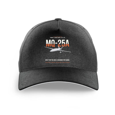 MQ-25A STINGRAY design on black printed hat