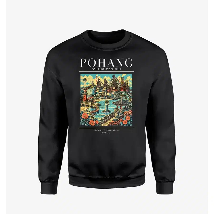 POHANG - Poster - Sweatshirt - Black