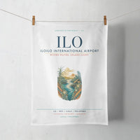 Thumbnail for Iloilo International Airport (ILO) design on white towel