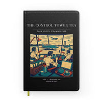 Thumbnail for VINTAGE G4375 - The Control Tower Tea - Designed Notebooks design on black