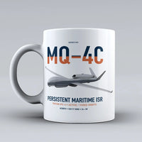 Thumbnail for MQ-4C Triton IFC-4 design on white ceramic mug, double-side print