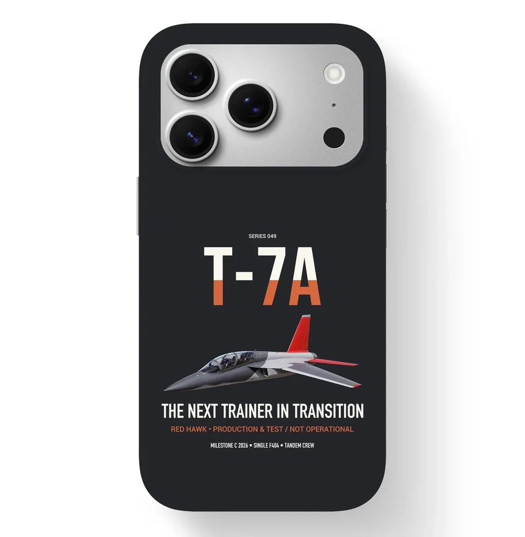 T-7A Red Hawk design on black magsafe iphone case, for iPhone 17 Pro