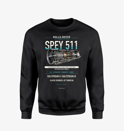SPEY 511 design on black sweatshirt