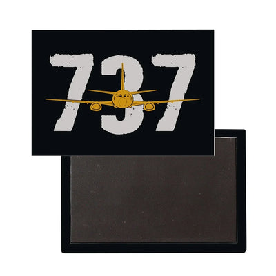 Boeing 737 aviation themed magnet, strong neodymium core.