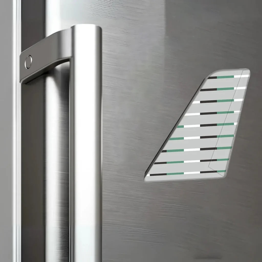 Zipair aviation design tail magnet in 3D metal with magnetic back.