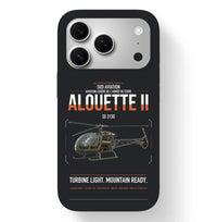 Thumbnail for Sud Aviation SE 3130 Alouette II design on black magsafe iphone case, for iPhone 17 Pro