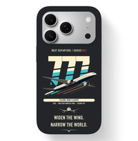 Thumbnail for Boeing 777-9 design on black magsafe iphone case