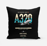 Thumbnail for Airbus A320neo design on black pillow