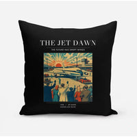 Thumbnail for VINTAGE G4113 - The Jet Dawn - Designed Pillows design on black
