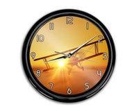 Thumbnail for Flying is an Adventure aviation themed wall clock, premium wood and metal.