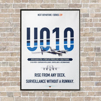 Thumbnail for Airbus U010 Aliaca VTOL vertical canvas print - framed - white background