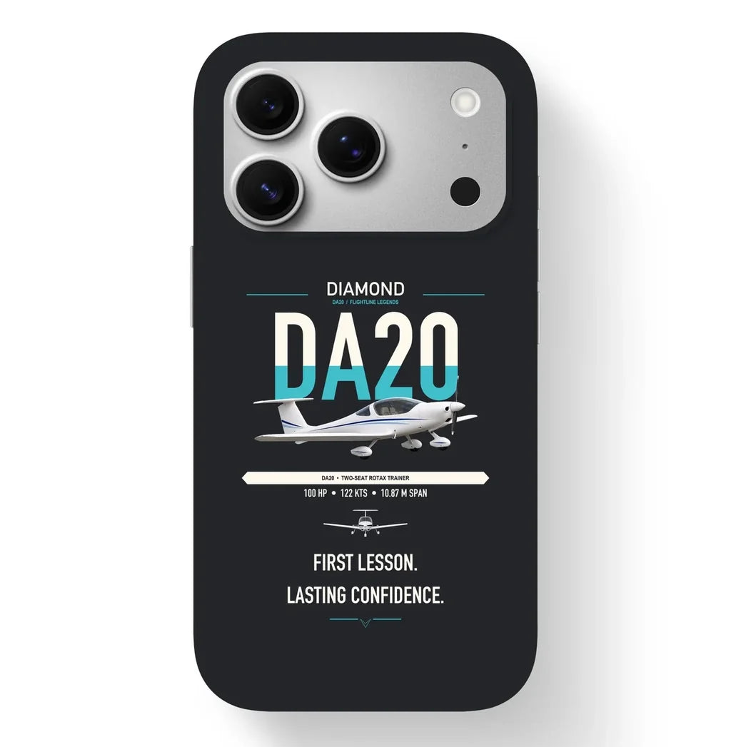 Diamond DA20 design on black magsafe iphone case, for iPhone 17 Pro