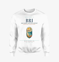 Thumbnail for Bari Karol Wojtyła Airport (BRI) design on white sweatshirt
