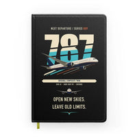 Thumbnail for Boeing 787-8 Dreamliner design on black notebook