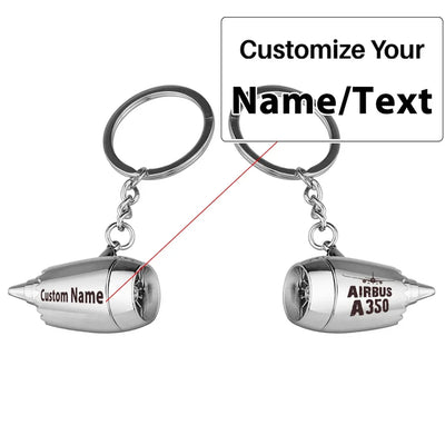 Customisable Airbus A350 Key Chain