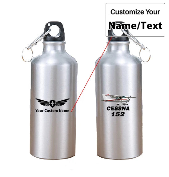 The Cessna 152 aviation design on thermos, vacuum-insulated.
