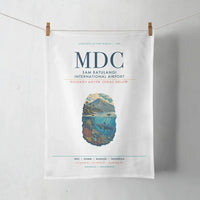 Thumbnail for Sam Ratulangi International Airport Manado (MDC) design on white towel