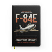 Thumbnail for F-84E Thunderjet design on black notebook