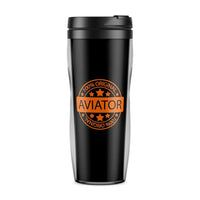 Thumbnail for %100 Original Aviator aviation design on plastic travel mug, bpa-free durable plastic.