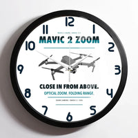 Thumbnail for DJI Mavic 2 Zoom design on white framed wall clock