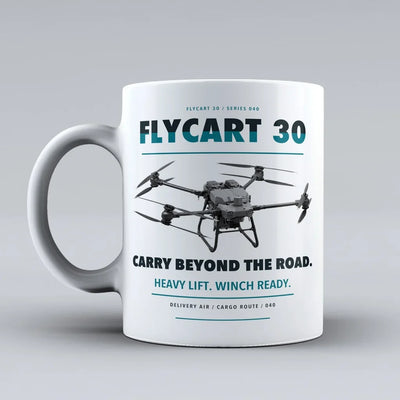 FlyCart 30 Mug design on white dji