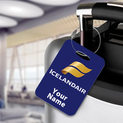 Icelandair Airlines aviation acrylic luggage tag in durable acrylic.
