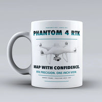 Thumbnail for Phantom 4 RTK Mug design on white dji