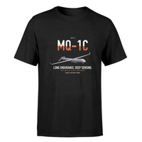 Thumbnail for MQ-1C Gray Eagle ER design on black double-side t-shirt, single-side print