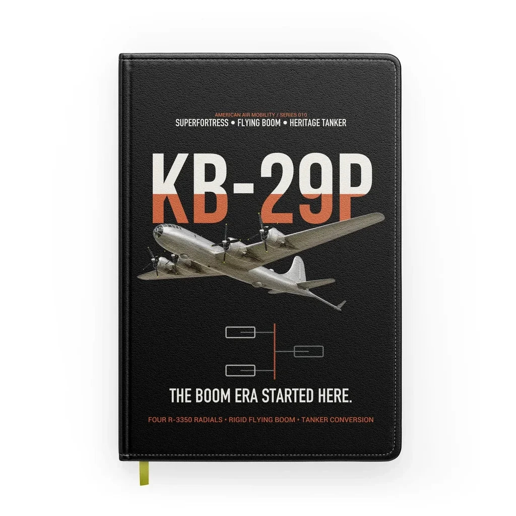 KB-29P SUPERFORTRESS design on black notebook