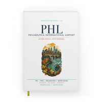 Thumbnail for Philadelphia International Airport (PHL) design on white notebook