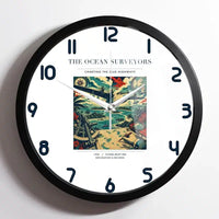 Thumbnail for VINTAGE G4064 - The Ocean Surveyors - Designed Wall Clocks design on white framed