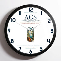 Thumbnail for Augusta Regional Airport at Bush Field (AGS) design on white framed wall clock