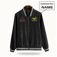 Thumbnail for Aviation Alphabet 3 aviation design printed on lightweight shell with windproof finish thin spring jacket.