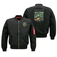 Thumbnail for VINTAGE G4068 - The Seaplane Ramp - Bomber Jacket design on black