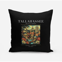 Thumbnail for TALLAHASSEE - Poster - Pillow - Black