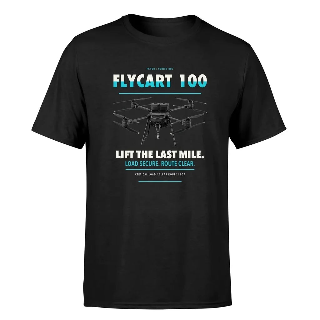 DJI FlyCart 100 design on black single side