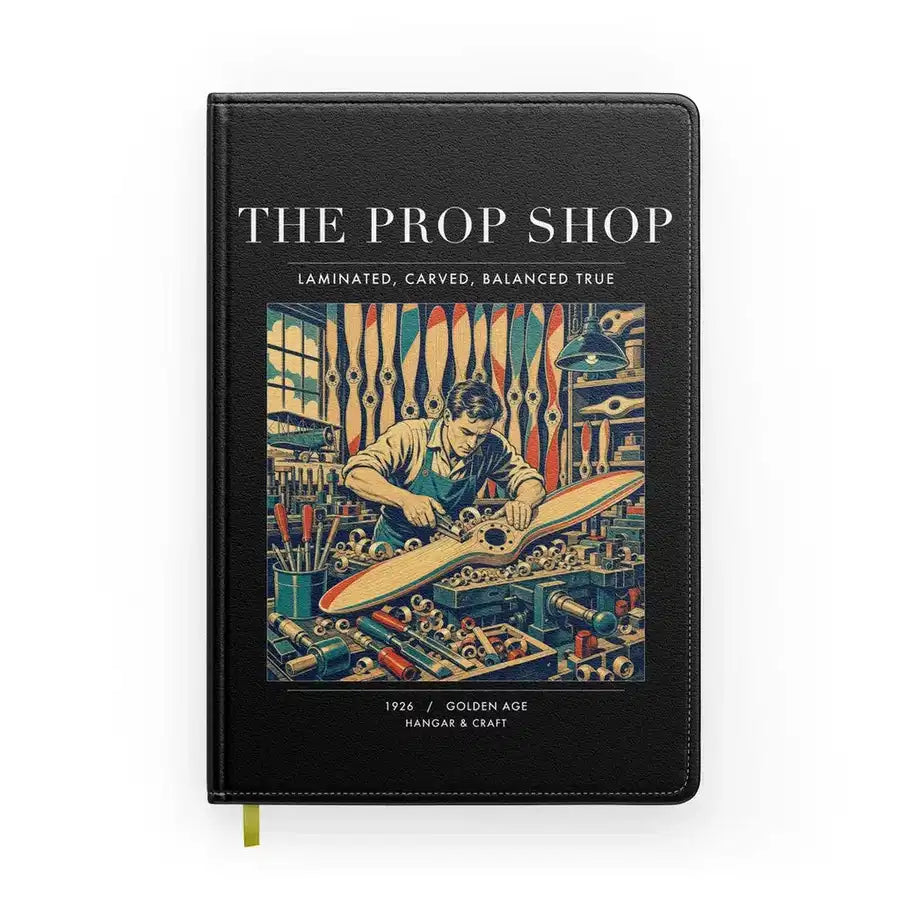 VINTAGE G4169 - The Prop Shop - Designed Notebooks design on black
