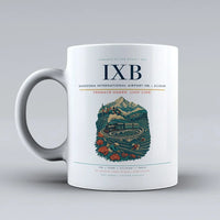Thumbnail for International Airport IXB — Siliguri Mug design on white bagdogra