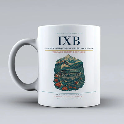 International Airport IXB — Siliguri Mug design on white bagdogra