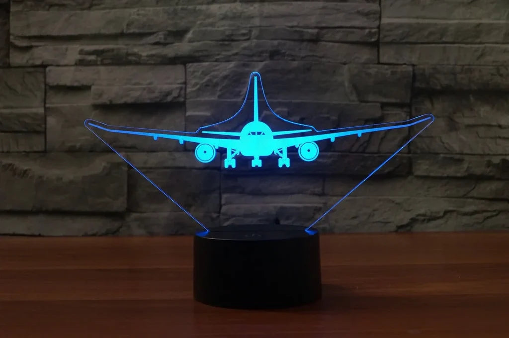 Customisable Boeing 787 3D Lamp - view 2