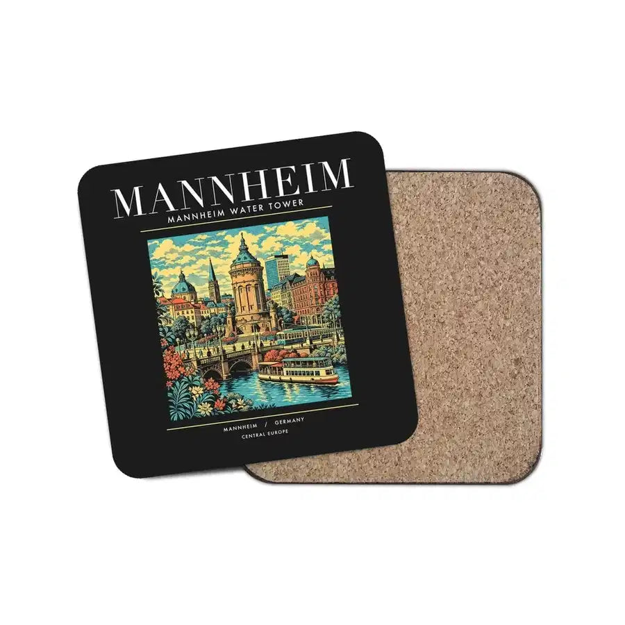 MANNHEIM - Poster - Coaster - Black