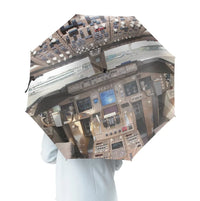 Thumbnail for Boeing 747 Cockpit aviation design on windproof polyester umbrella.