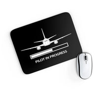 Thumbnail for Pilot In Progress aviation design on neoprene with anti-slip base mouse pad.