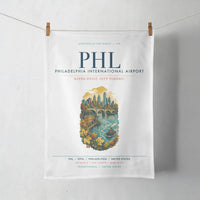 Thumbnail for Philadelphia International Airport (PHL) design on white towel
