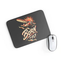 Thumbnail for Born To Fly V2 design on black rectangle mouse pad