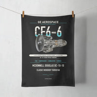 Thumbnail for CF6-6 design on black towel