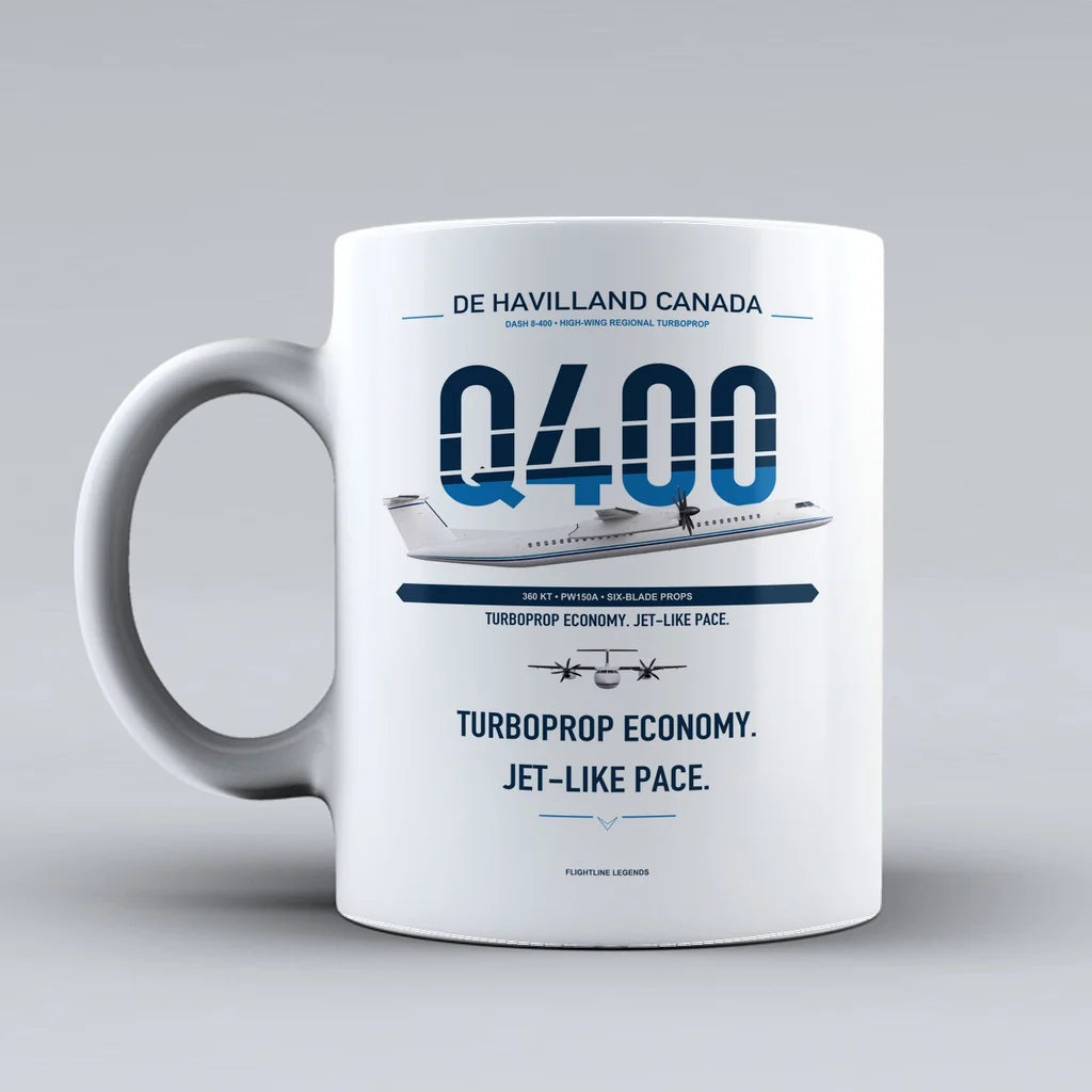 8-400 Mug design on white dash