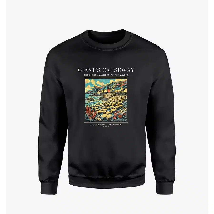 GIANT'S CAUSEWAY - Poster - Sweatshirt - Black