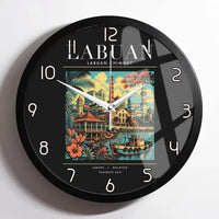 Thumbnail for LABUAN - Poster - Wall Clock Framed - Black